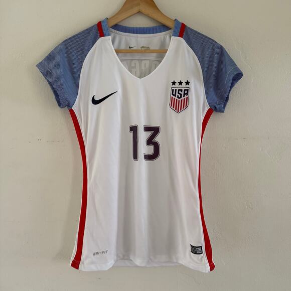 Nike Alex Morgan #13 USWNT 2016-17‎ Team USA Soccer Jersey Women's Medium - Picture 1 of 11